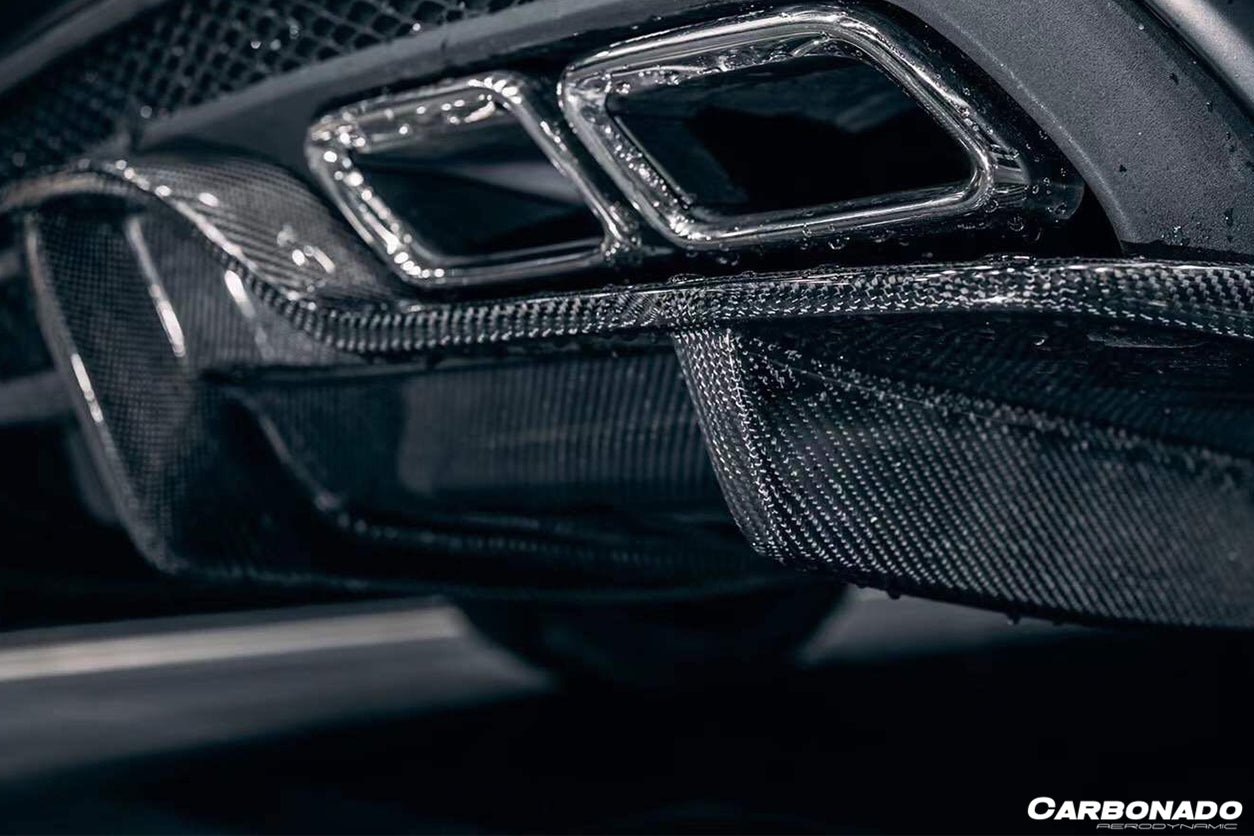 2015 - 2021 Mercedes Benz W205 C63/S AMG Sedan PS Style Rear Diffuser